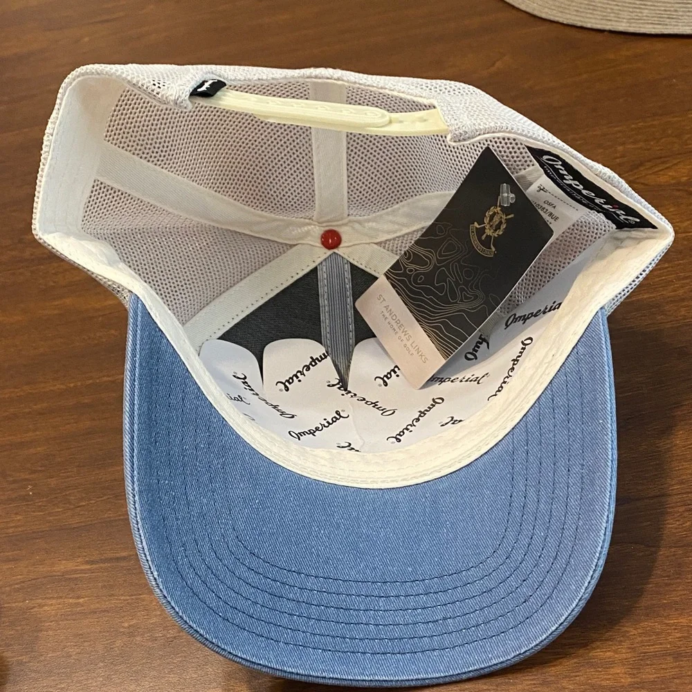 Imperial branded trucker hat featuring "The Old Course St Andrews Links" patch. - Picture 3 of 4